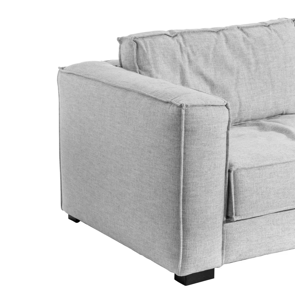 SOFA 3 SEATS GRAY 260 X 105 X 84 CM