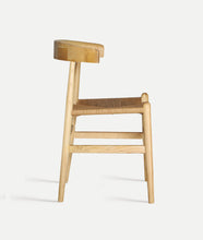 Cargar imagen en el visor de la galería, Elm wood chair natural/rope