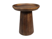 Load image into Gallery viewer, Round Side Table Drum-45x45x50-Brown-Mango