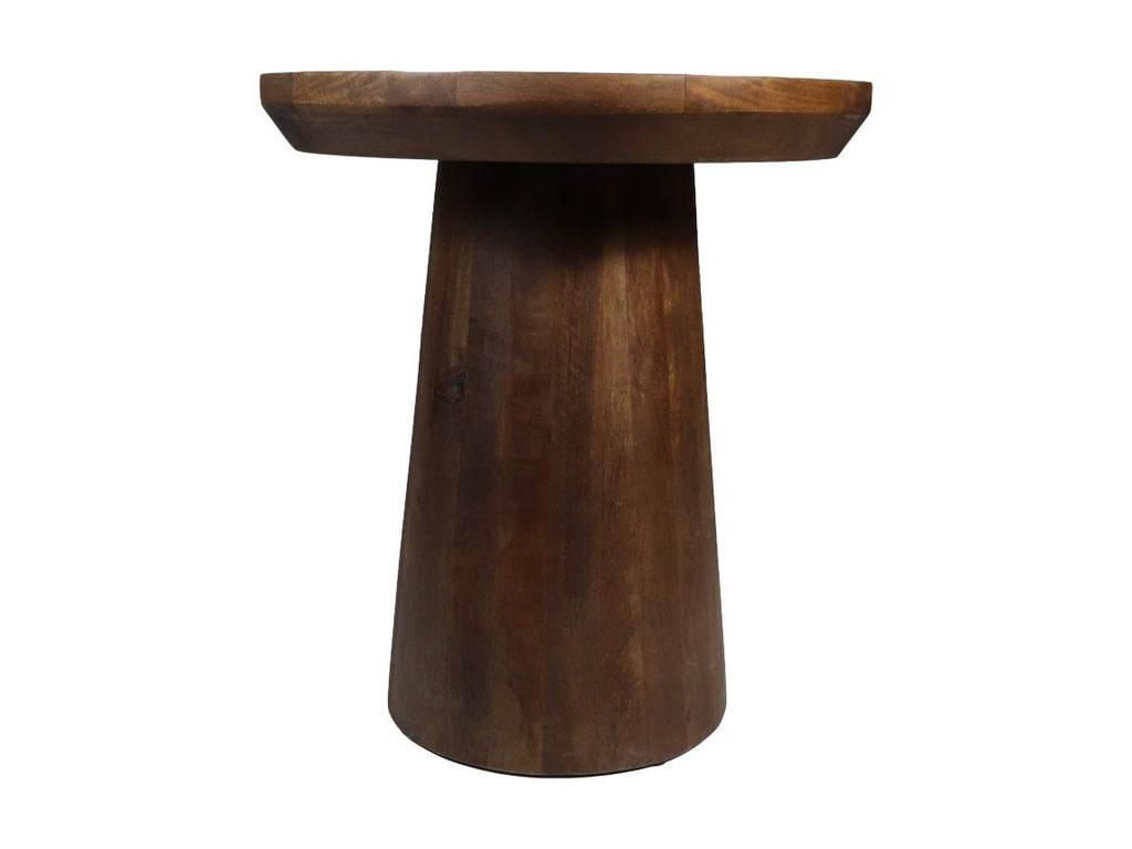 Round Side Table Drum-45x45x50-Brown-Mango