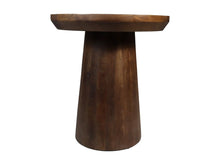 Load image into Gallery viewer, Round Side Table Drum-45x45x50-Brown-Mango