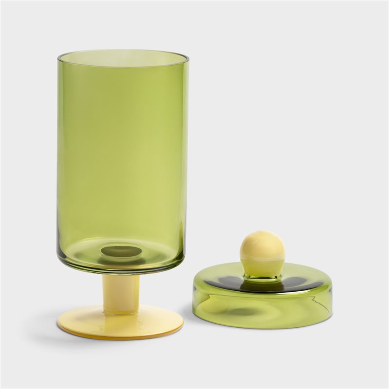 Jar duo tall green