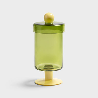 Jar duo tall green