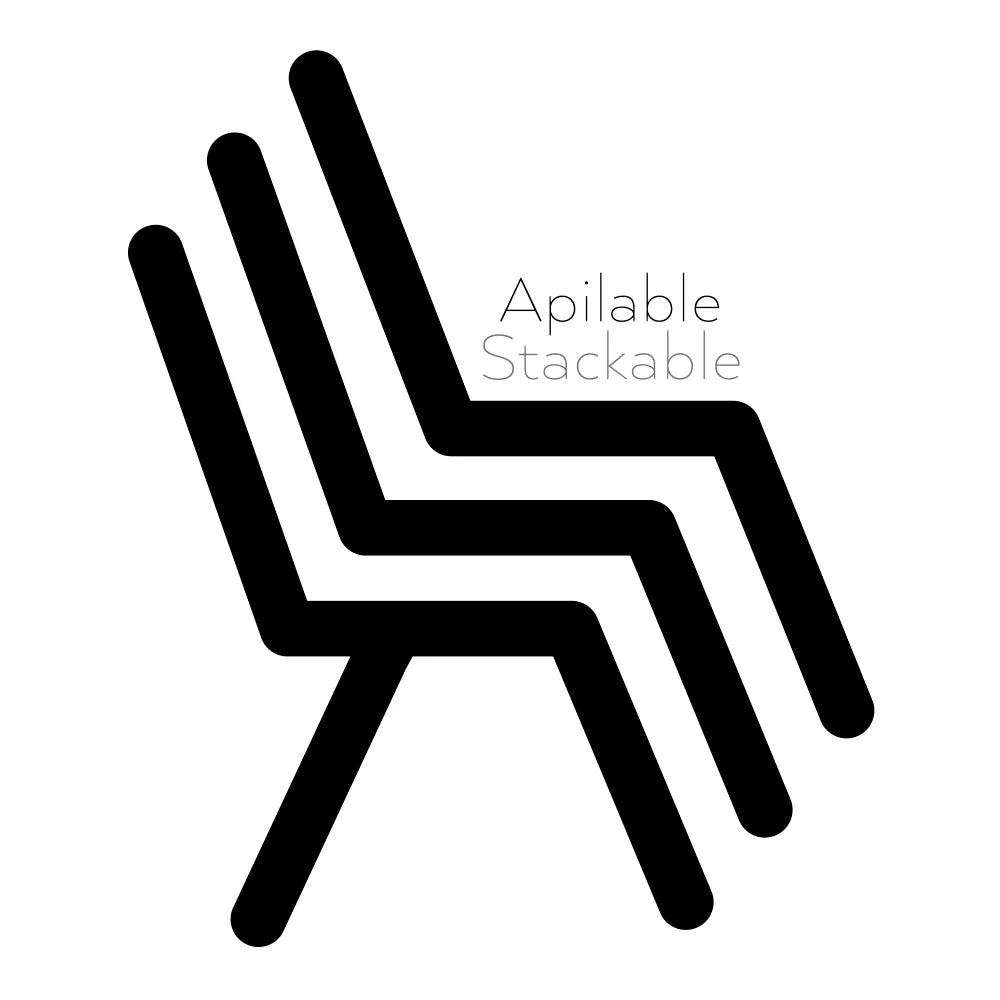 CHAIR BEIGE POLYPROPYLENE 43 X 43 X 83,20 CM