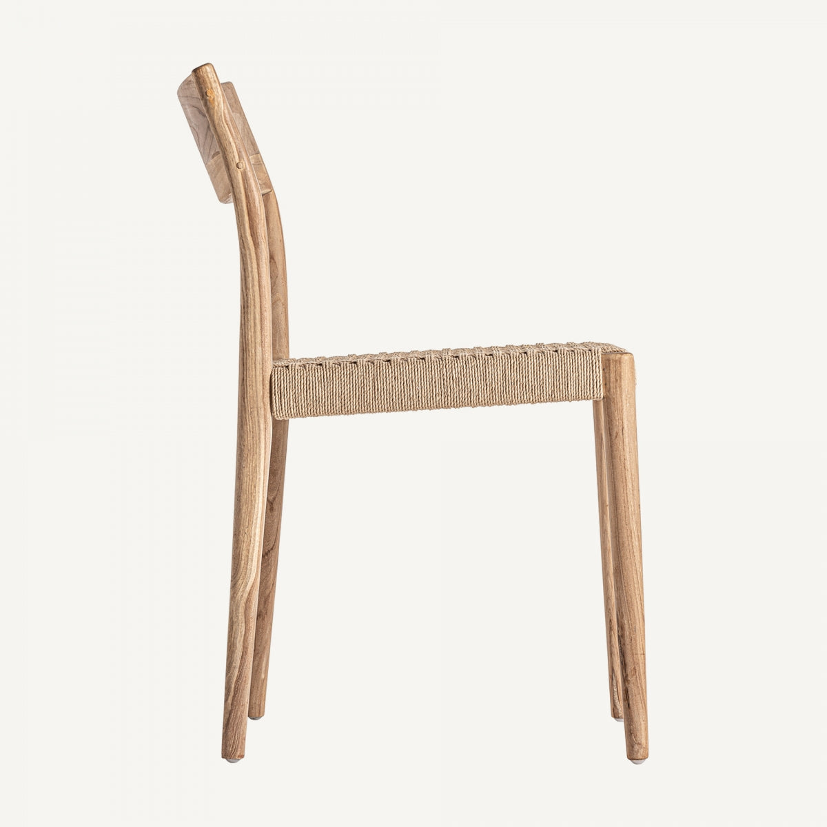 Teak wood and rope chair