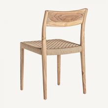 Charger l&#39;image dans la galerie, Teak wood and rope chair