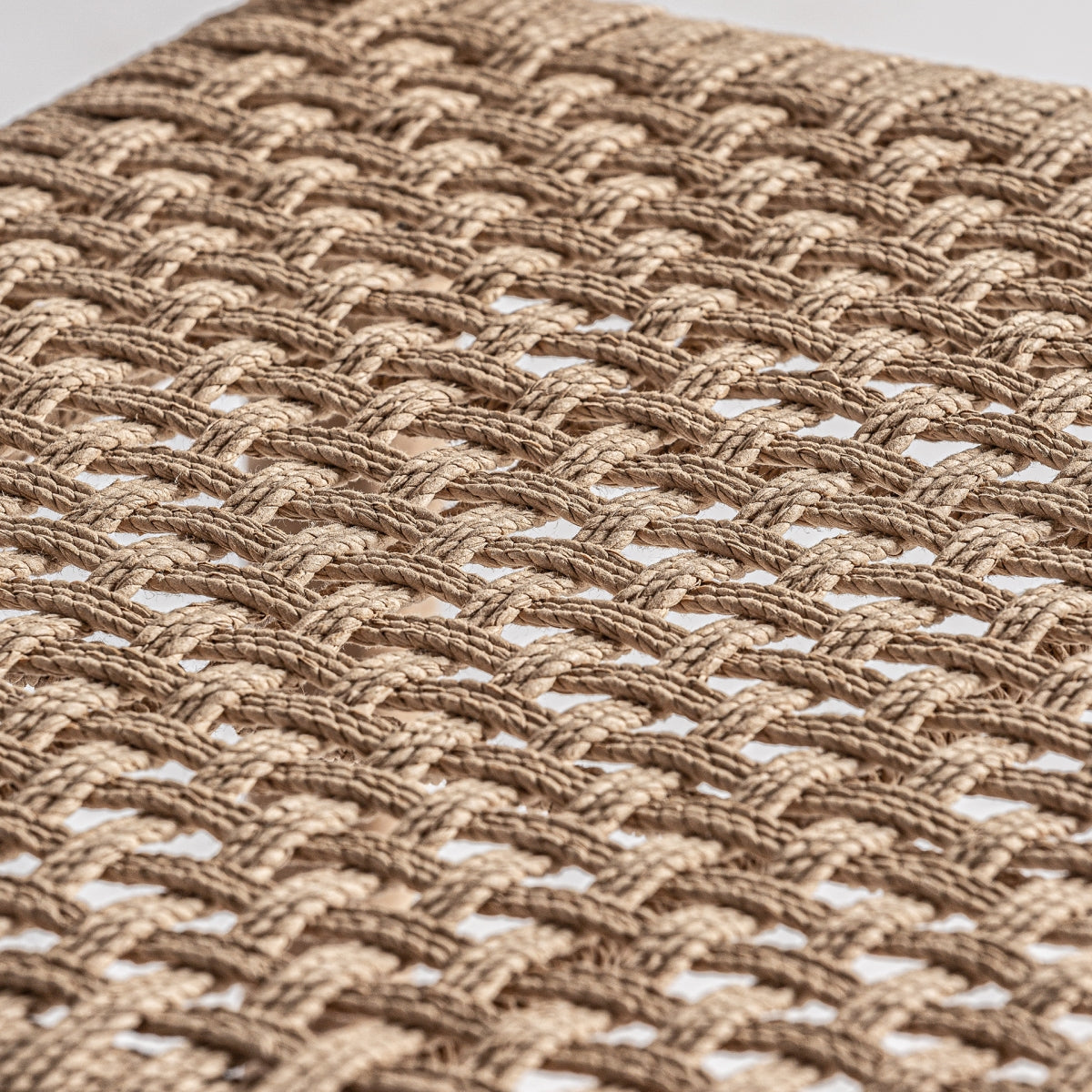 Teak wood and rope chair