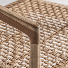 Load image into Gallery viewer, Teak and rope armchair