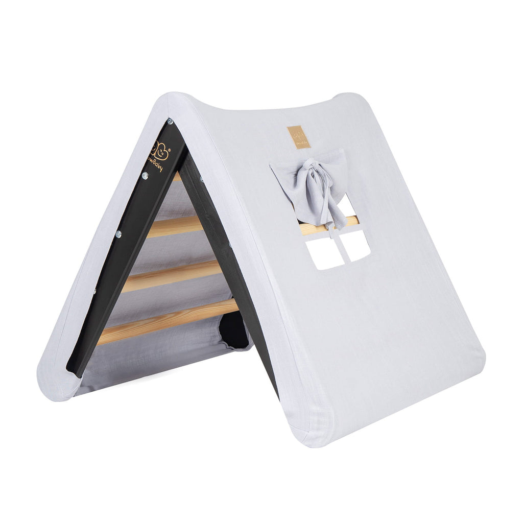 Triangle Pikler Grey and Blue House Black
