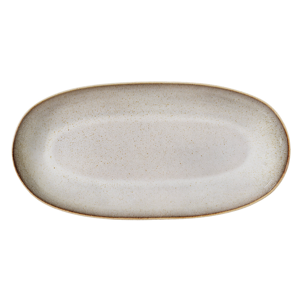 Sandrine Serving Plate, Nature, Stoneware