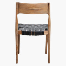 Load image into Gallery viewer, Dining chair black leather