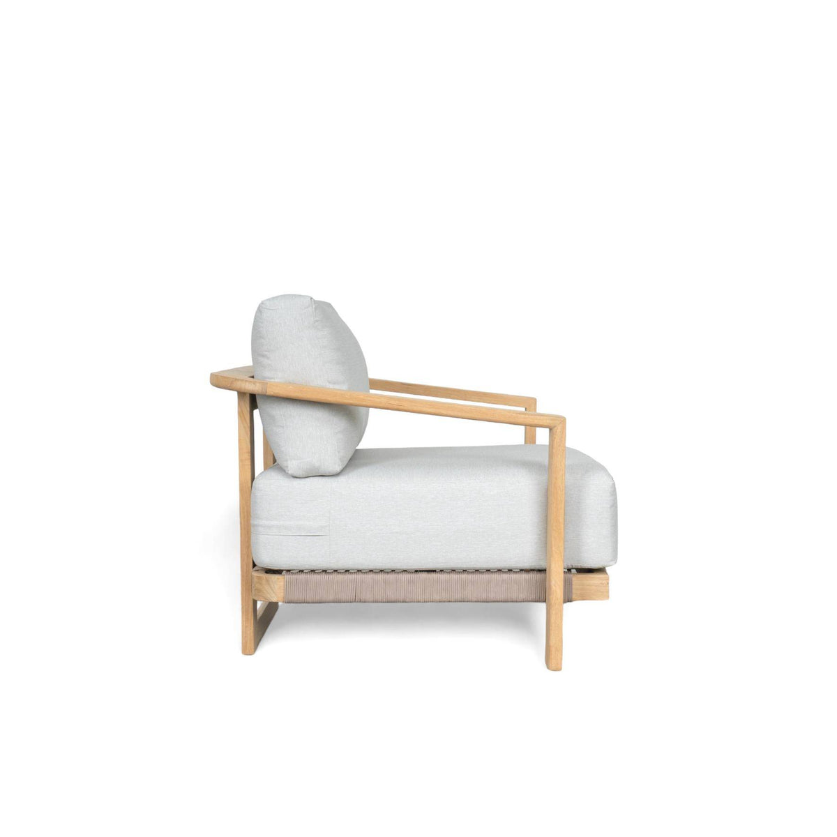 Lounge ArmChair Moss-94x86x65-Natural/White-Teak