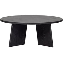 Laden Sie das Bild in den Galerie-Viewer, FRIES COFFEE TABLE OAK BLACKNIGHT O90CM [fsc]