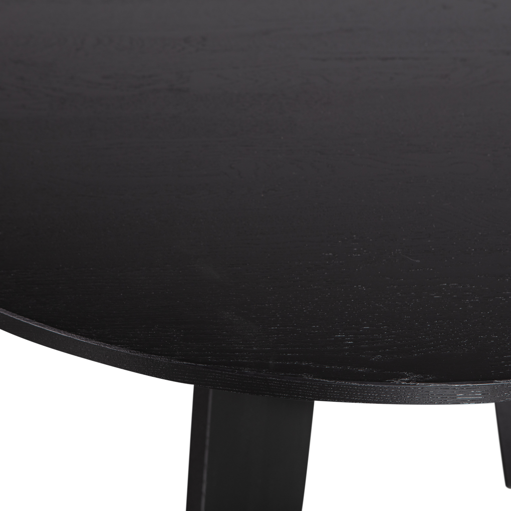 FRIES DINING TABLE OAK BLACKNIGHT O129CM [fsc]