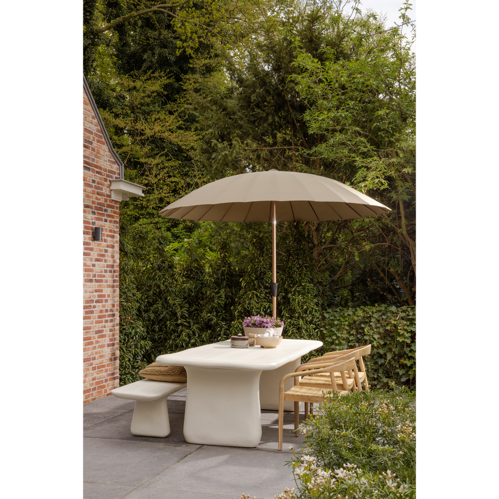 MONICA GARDEN PARASOL SAND/GREEN O280CM