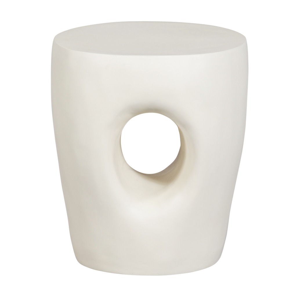 MICA GARDEN SIDE TABLE REINFORCED FIBER NATURAL