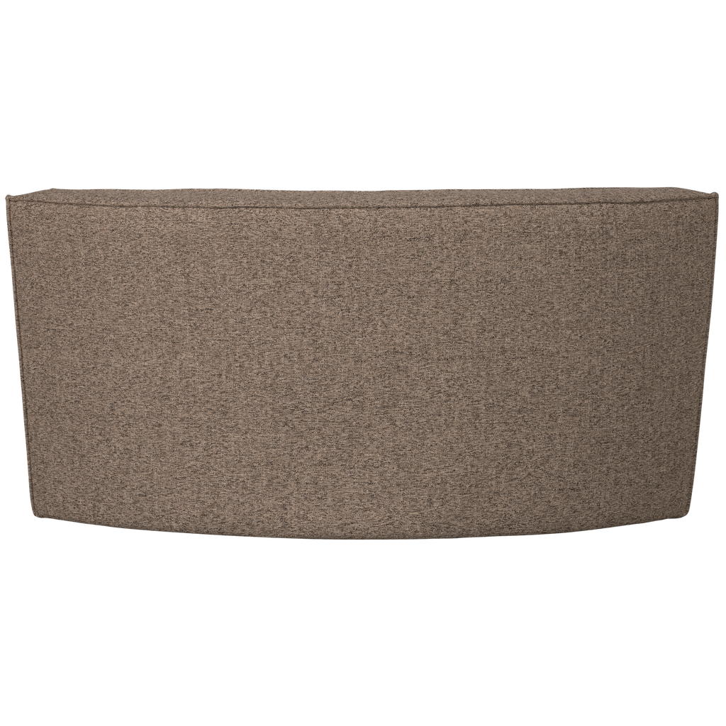 EUROPA 2-SEATER DINING BENCH WOVEN FABRIC DARK BROWN MELANGE