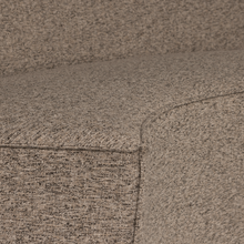 Load image into Gallery viewer, EUROPA 4-SEATER DINING BENCH WOVEN FABRIC DARK BROWN MELANGE