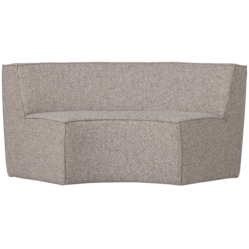 EUROPA 2-SEATER DINING BENCH WOVEN FABRIC SAND MELANGE