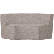 Laden Sie das Bild in den Galerie-Viewer, EUROPA 2-SEATER DINING BENCH WOVEN FABRIC SAND MELANGE