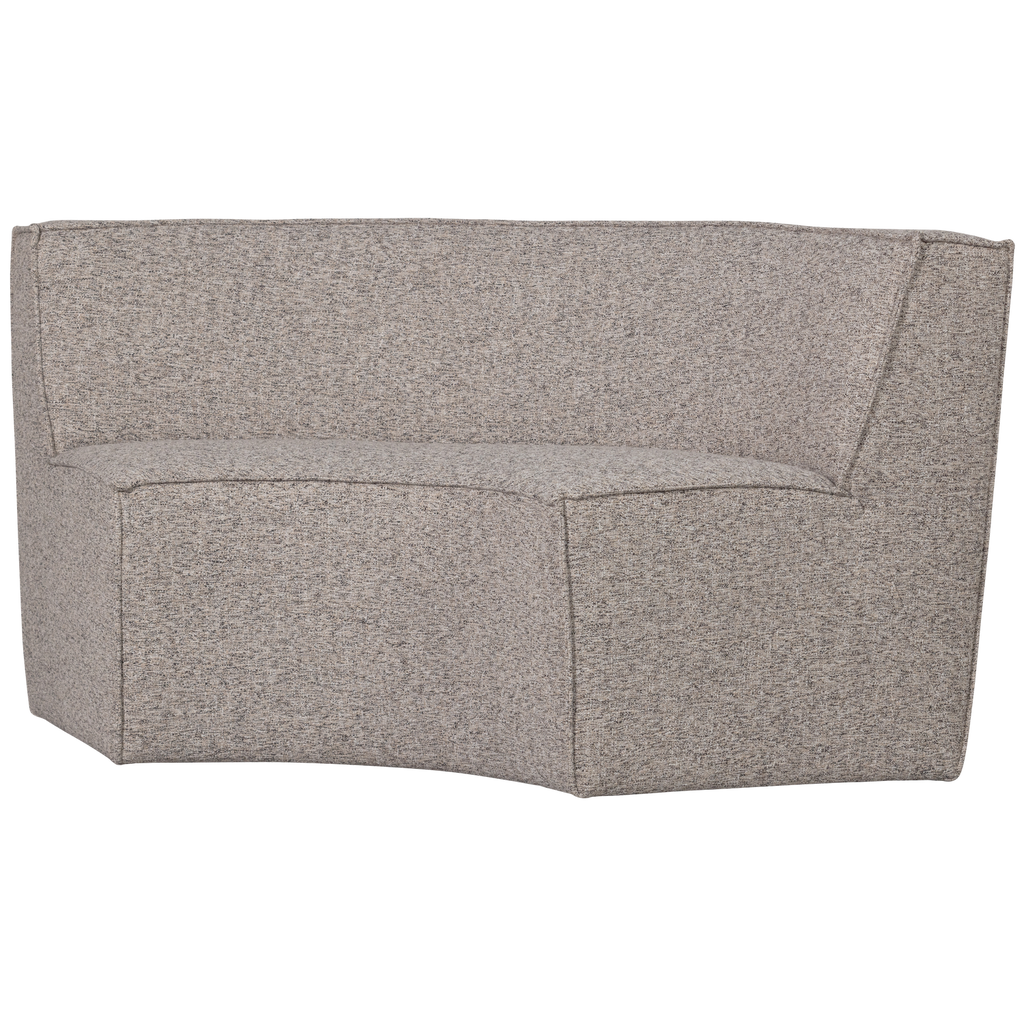 EUROPA 2-SEATER DINING BENCH WOVEN FABRIC SAND MELANGE