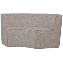 Laden Sie das Bild in den Galerie-Viewer, EUROPA 2-SEATER DINING BENCH WOVEN FABRIC SAND MELANGE