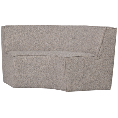 EUROPA 2-SEATER DINING BENCH WOVEN FABRIC SAND MELANGE