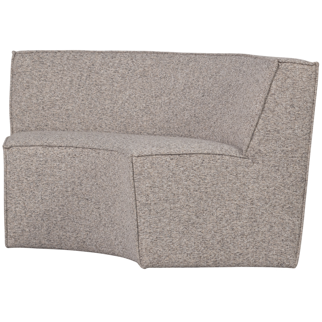 EUROPA 2-SEATER DINING BENCH WOVEN FABRIC SAND MELANGE