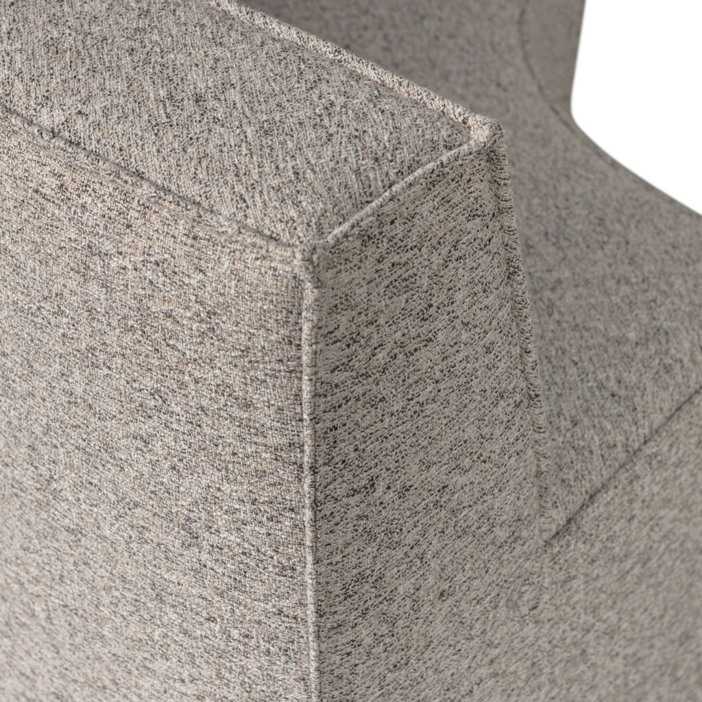 EUROPA 4-SEATER DINING BENCH WOVEN FABRIC SAND MELANGE