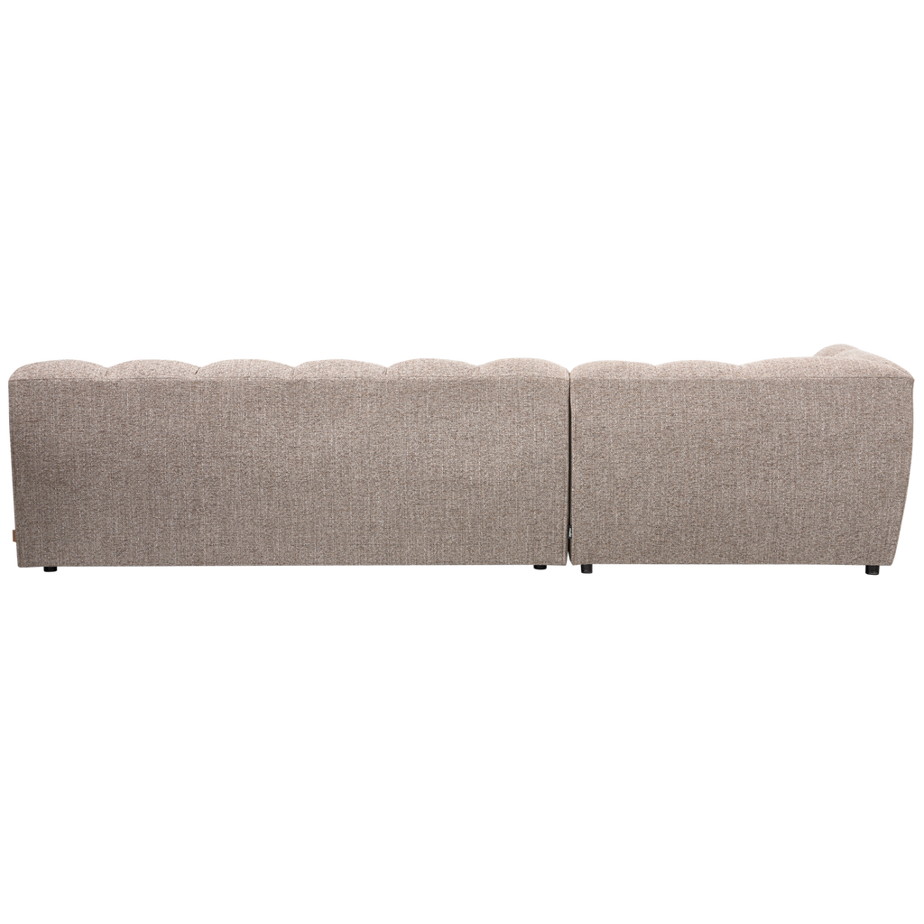 ALLURE CHAISE LONGUE LEFT WOVEN BROWN MELANGE