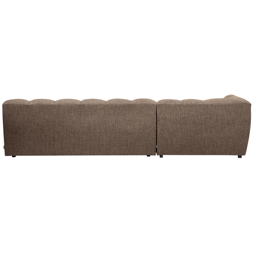ALLURE CHAISE LONGUE LEFT WOVEN DARKBROWN MELANGE