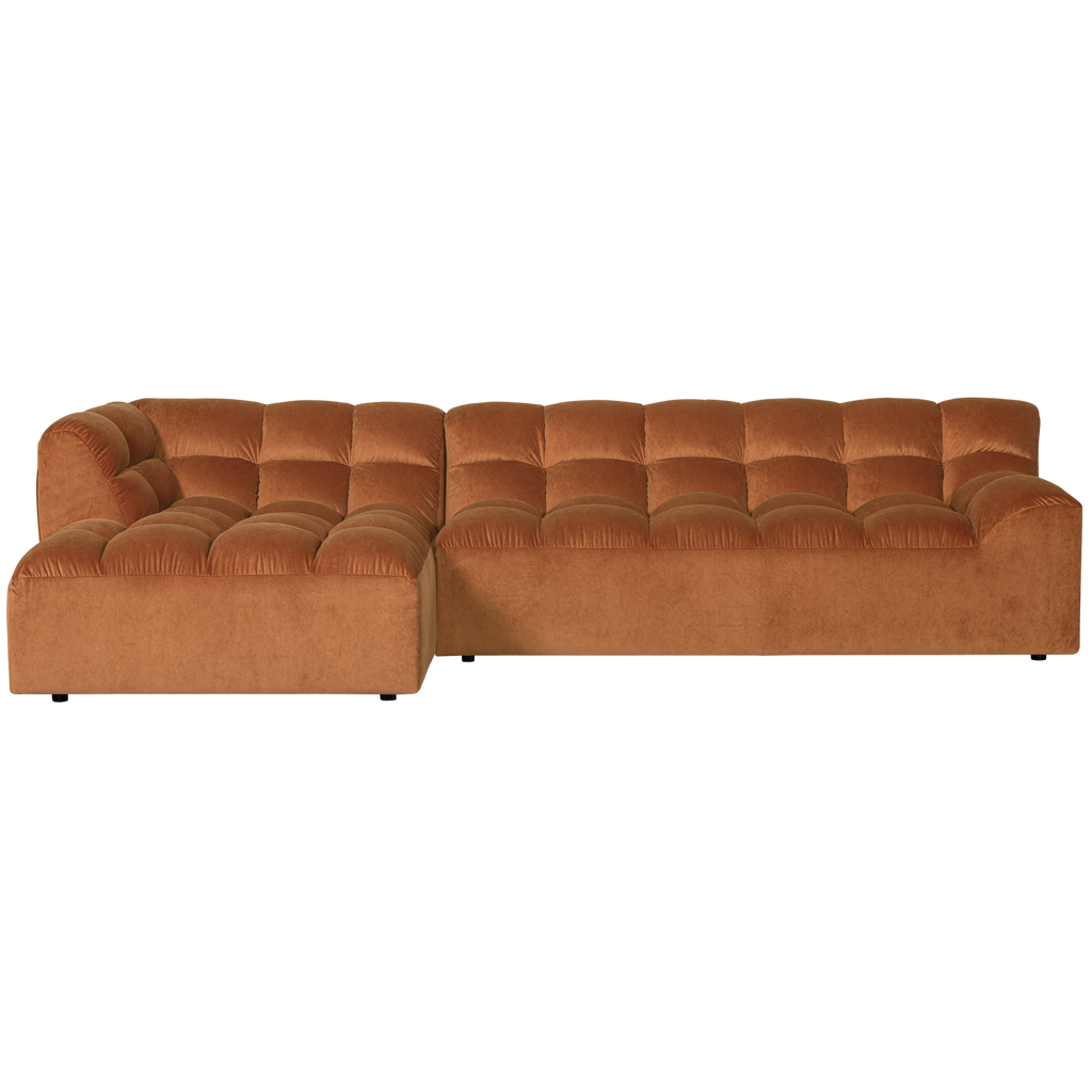 ALLURE CHAISE LONGUE LEFT VELVET TERRA