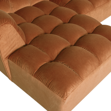 Load image into Gallery viewer, ALLURE CHAISE LONGUE LEFT VELVET TERRA
