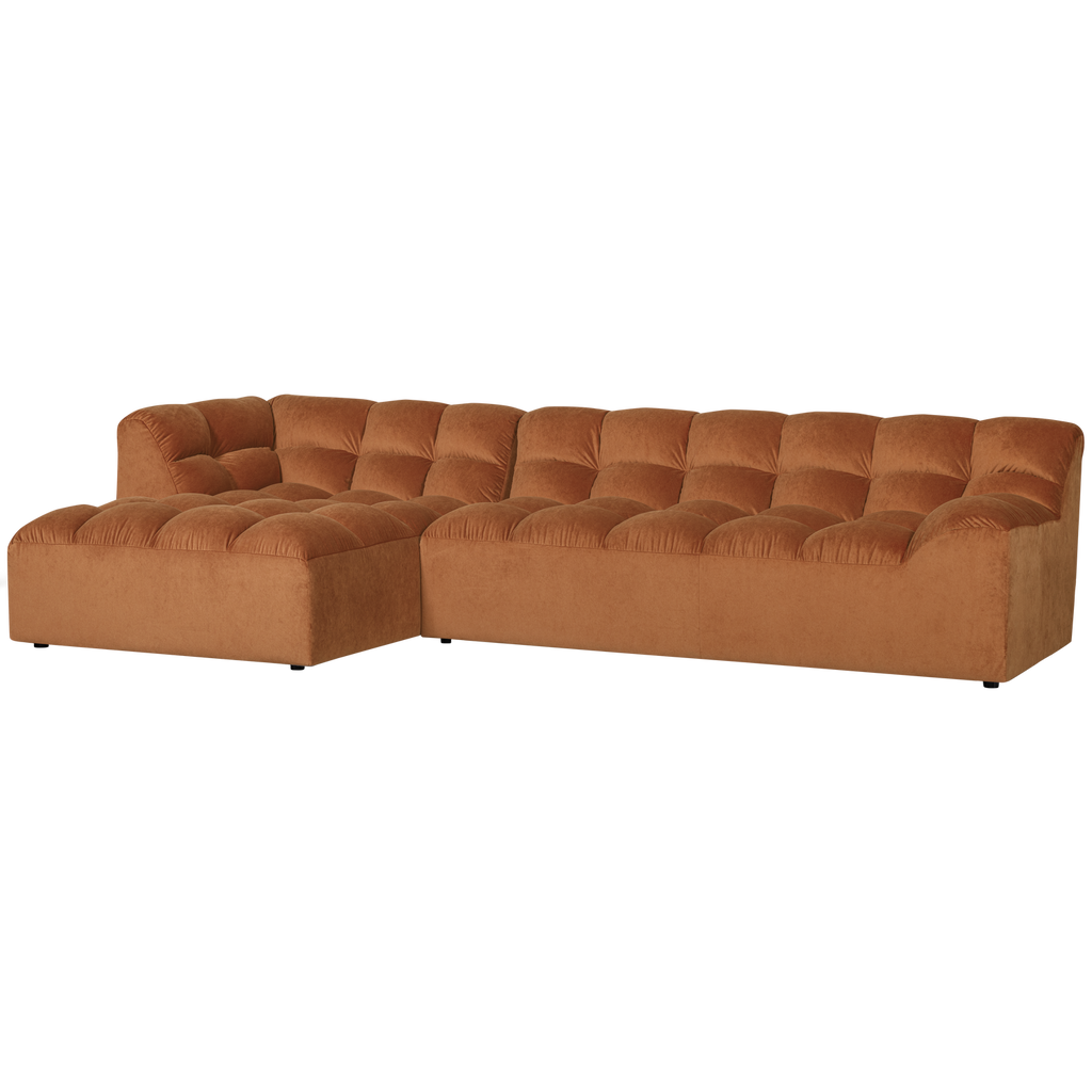 ALLURE CHAISE LONGUE LEFT VELVET TERRA