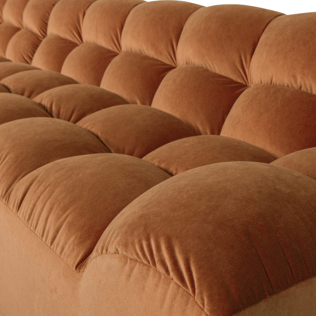 ALLURE CHAISE LONGUE LEFT VELVET TERRA