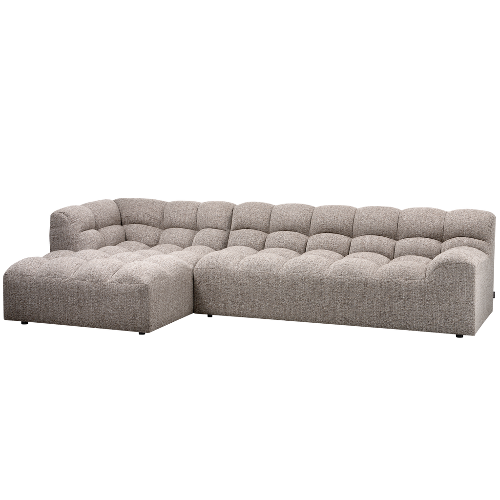 ALLURE CHAISE LONGUE LEFT WOVEN CLAY MELANGE