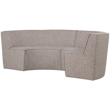 Laden Sie das Bild in den Galerie-Viewer, EUROPA 4-SEATER DINING BENCH WOVEN FABRIC SAND MELANGE