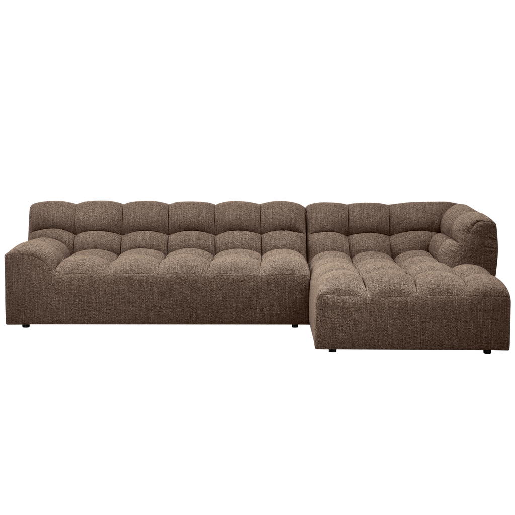 ALLURE CHAISE LONGUE RIGHT WOVEN DARKBROWN MELANGE