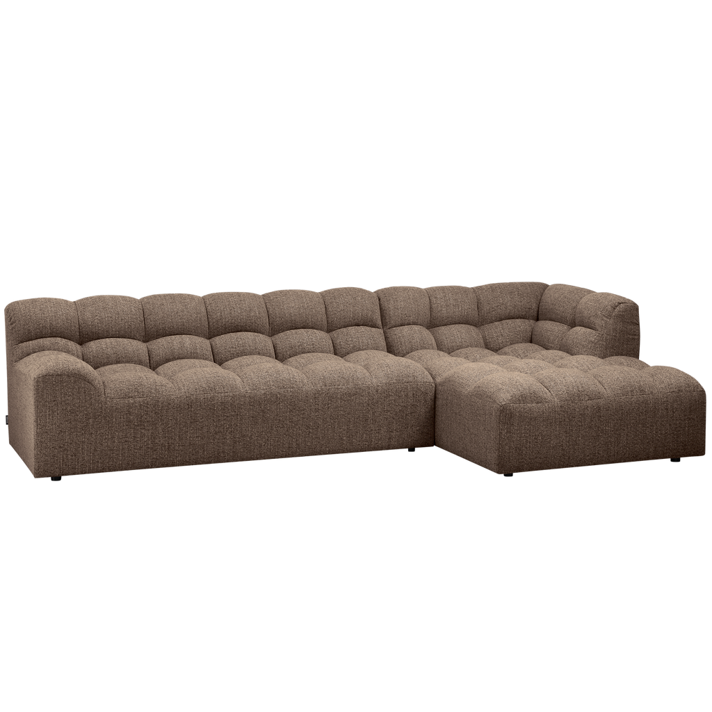 ALLURE CHAISE LONGUE RIGHT WOVEN DARKBROWN MELANGE