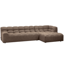 Load image into Gallery viewer, ALLURE CHAISE LONGUE RIGHT WOVEN DARKBROWN MELANGE