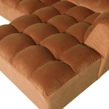 Load image into Gallery viewer, ALLURE CHAISE LONGUE RIGHT VELVET TERRA