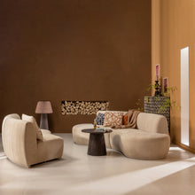 Laden Sie das Bild in den Galerie-Viewer, MAAN COFFEE TABLE MDF DARK BROWN 40xO80CM