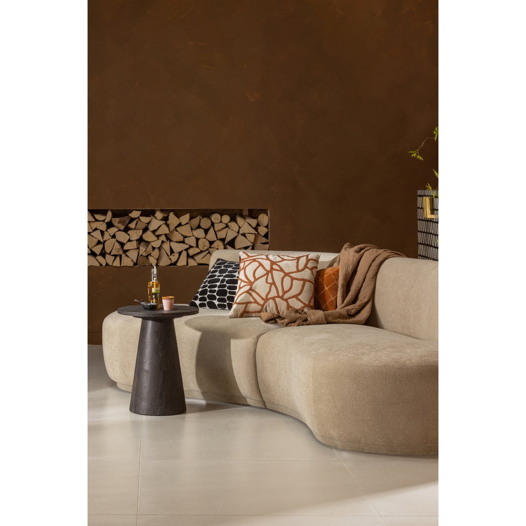 MAAN COFFEE TABLE MDF DARK BROWN 50xO40CM
