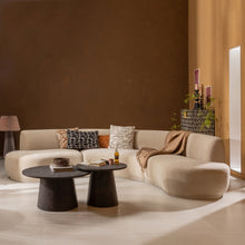 Laden Sie das Bild in den Galerie-Viewer, MAAN COFFEE TABLE MDF DARK BROWN 45xO60CM