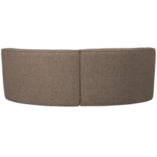 Load image into Gallery viewer, EUROPA 4-SEATER DINING BENCH WOVEN FABRIC DARK BROWN MELANGE