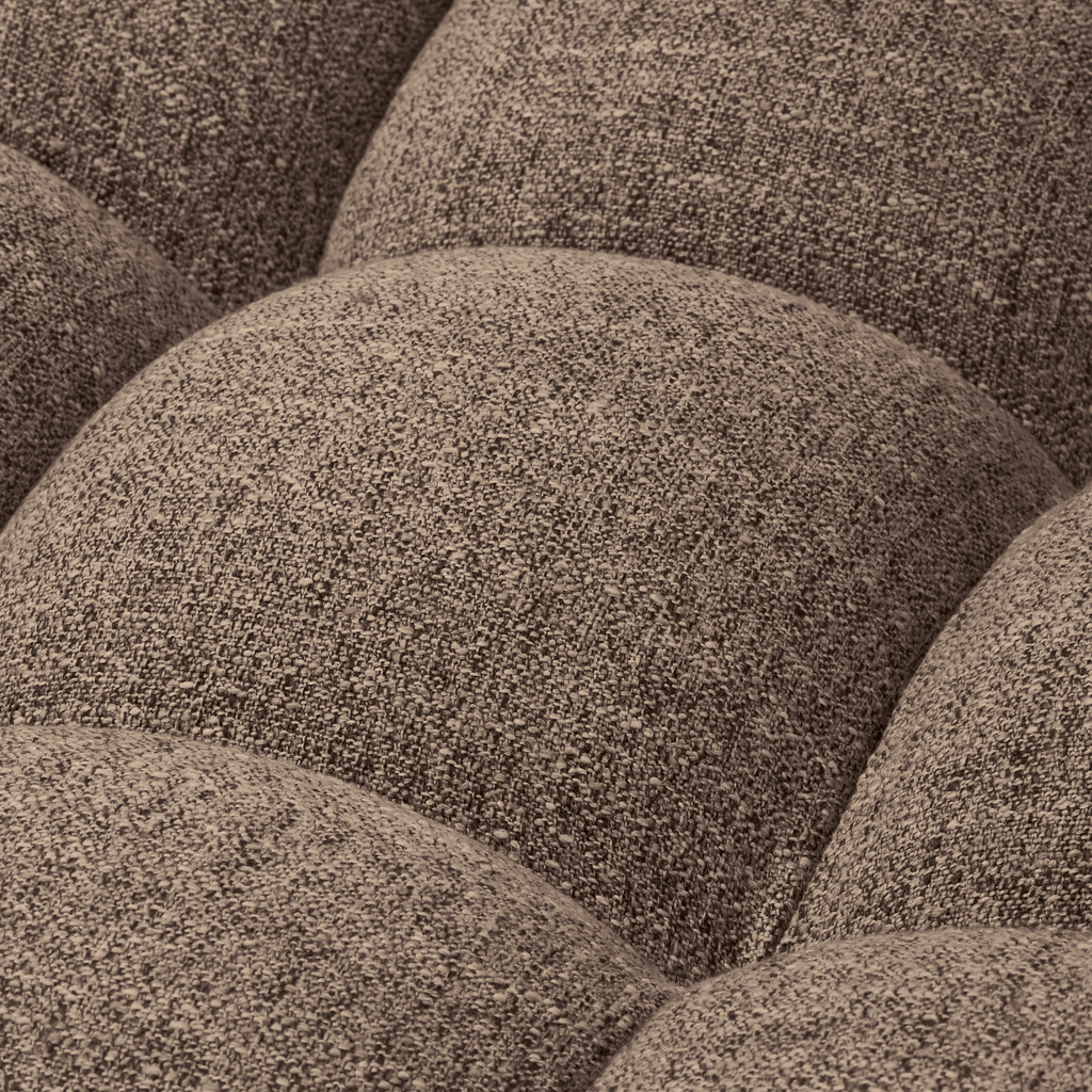 ALLURE 3-SEATER SOFA WOVEN DARK BROWN MELANGE