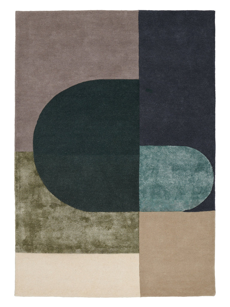 Vilja Green hand-tufted rug – product photo | Linie Design at Bois Blanc Home, Limassol, Cyprus