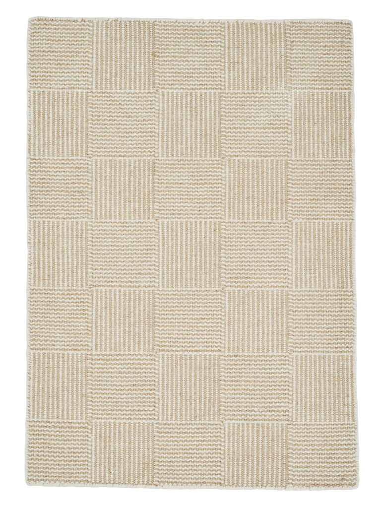 Chess White hand-woven rug – product photo | Linie Design at Bois Blanc Home, Limassol, Cyprus