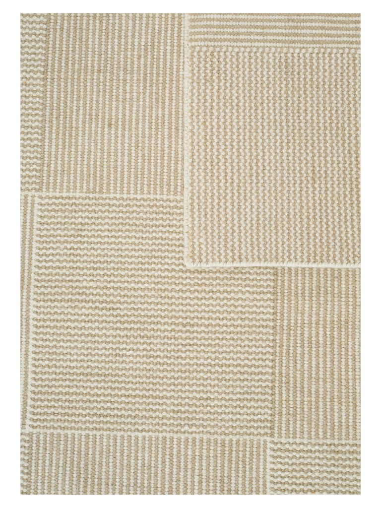 Chess White hand-woven rug – close-up of the texture | Linie Design at Bois Blanc Home, Limassol, Cyprus