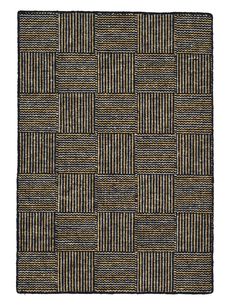 Chess Black hand-woven rug – product photo | Linie Design at Bois Blanc Home, Limassol, Cyprus